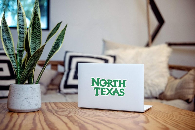 Nudge Printing Collegiate NCAA Car Decal Made from Premium Weatherproof Vinyl (University of North Texas Script) - Image 4